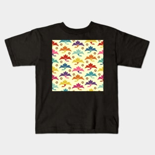 Retro Flowers Kids T-Shirt